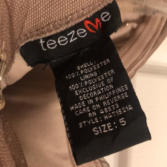 Short Strapless Glittery Prom Dress - Picture 3 of 3